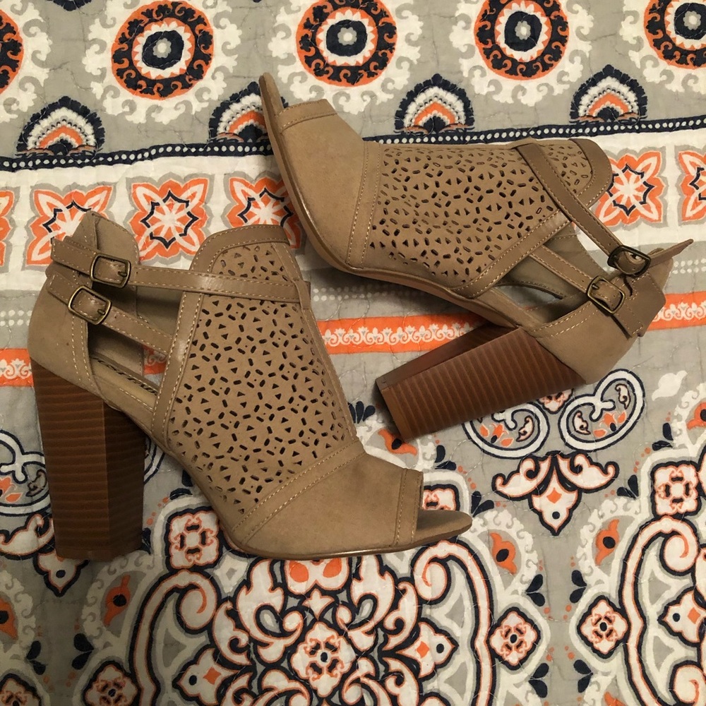 Taupe booties
